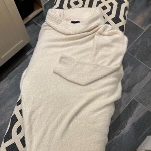 Cream Cowl Neck Sweater Dress Express nwot